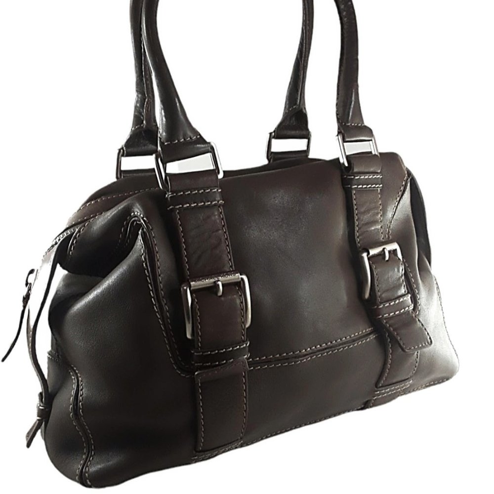 Michael Kors Medium Brown Leather Satchel Handbag